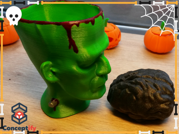 Tête Monstre Frankenstein pour Halloween