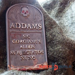 Addams family tombstone