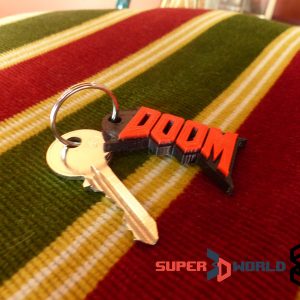 Porte-clefs Doom imprimé en 3D