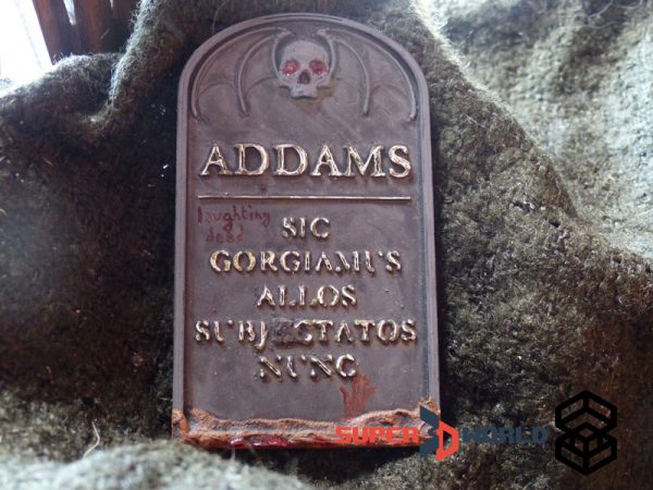 Addams family tombstone