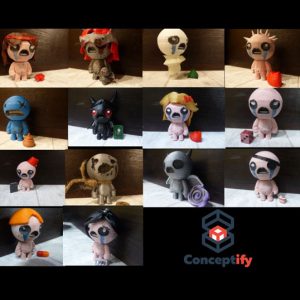 All characters figures (The binding of Isaac)